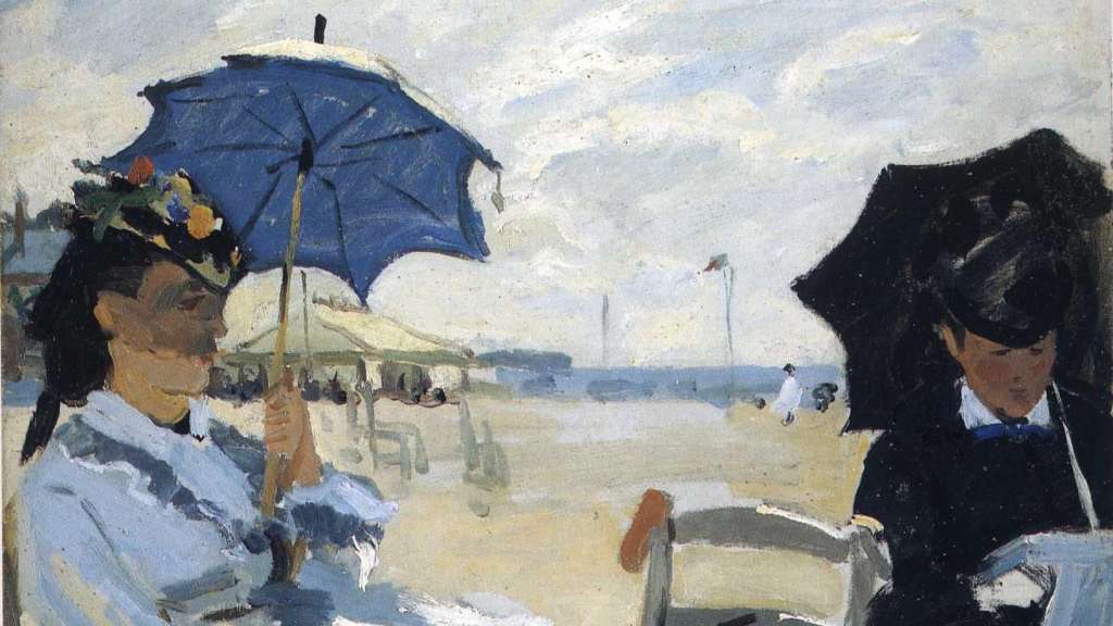 The Beach at Trouville - Monet